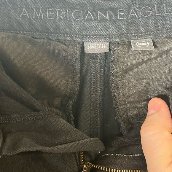 American Eagle Stretch High Rise Baggy Wide Leg Sz2 - Picture 5 of 5